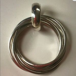 Silpada Multi Silver Circle Pendant